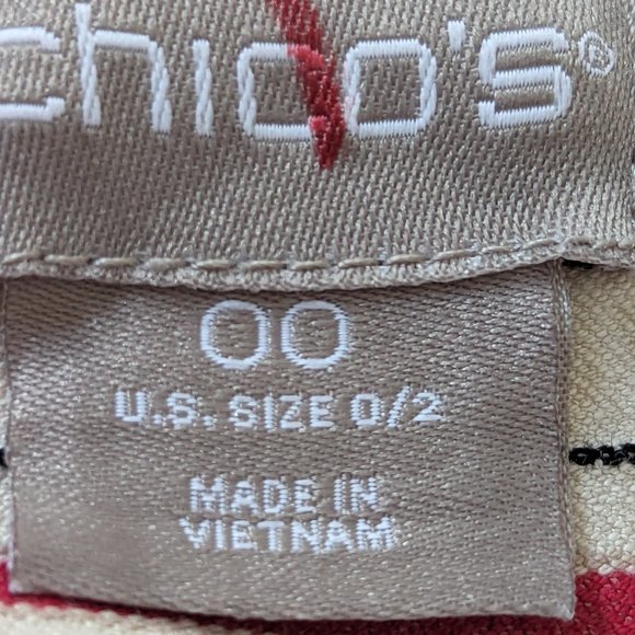 Chico's Striped Bi-Stretch Jacket - Picture 16 of 16